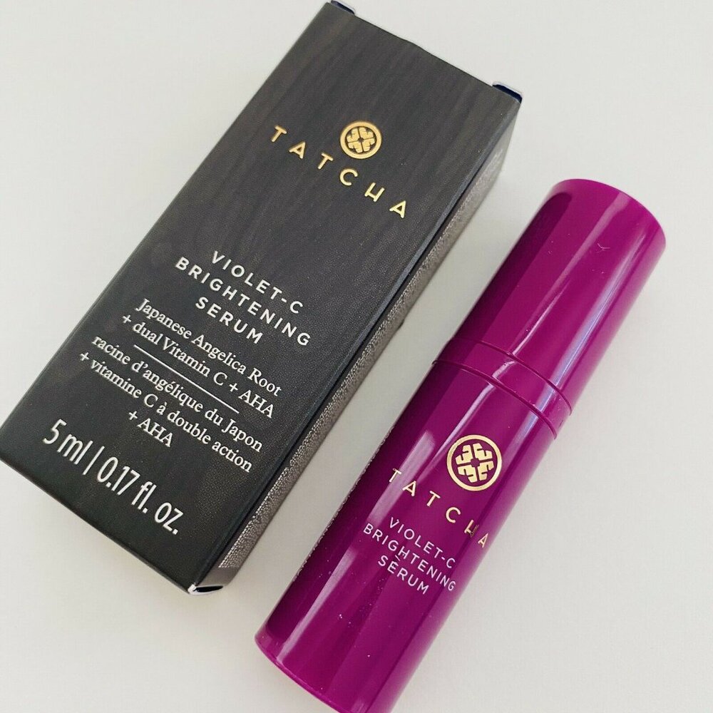 Tatcha Violet-C Brightening Serum Mini Size New in Box